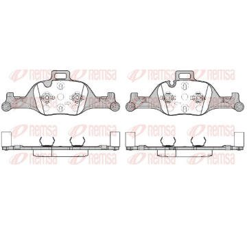 Sada brzdových destiček, kotoučová brzda KAWE 1740 00
