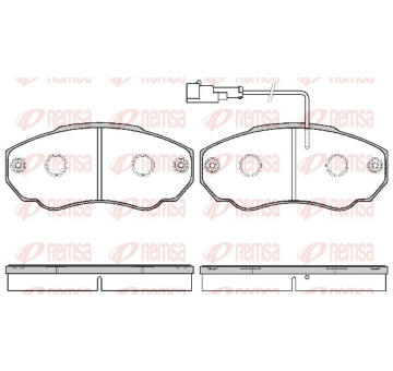 Sada brzdových destiček, kotoučová brzda KAWE 0960 21