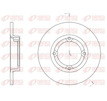 Brzdový kotouč KAWE 6014 00