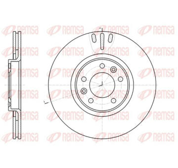 Brzdový kotouč KAWE 61051 10