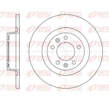 Brzdový kotouč KAWE 61053 00