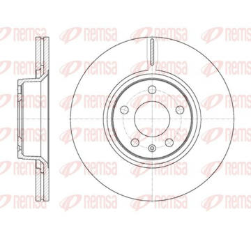 Brzdový kotouč KAWE 61101 10