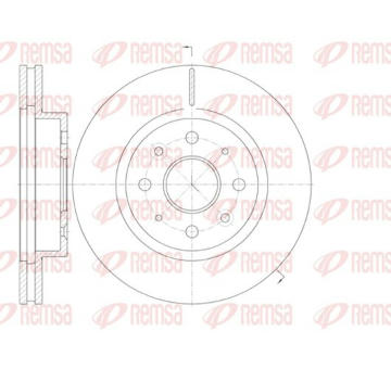 Brzdový kotouč KAWE 61103 10