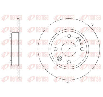 Brzdový kotouč KAWE 61119 00