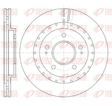 Brzdový kotouč KAWE 61137 10