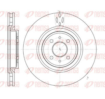Brzdový kotouč KAWE 61151 10