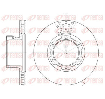 Brzdový kotouč KAWE 61177 10