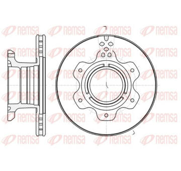 Brzdový kotouč KAWE 61191 10