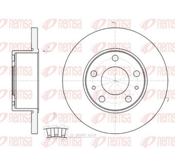 Brzdový kotouč KAWE 61202 00
