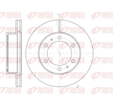 Brzdový kotouč KAWE 61205 10