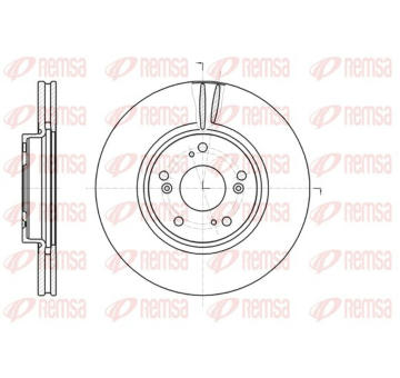 Brzdový kotouč KAWE 61218 10