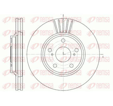 Brzdový kotouč KAWE 61228 10