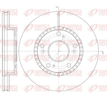 Brzdový kotouč KAWE 61232 10