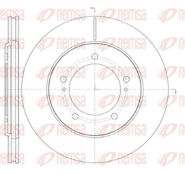 Brzdový kotouč KAWE 61233 10