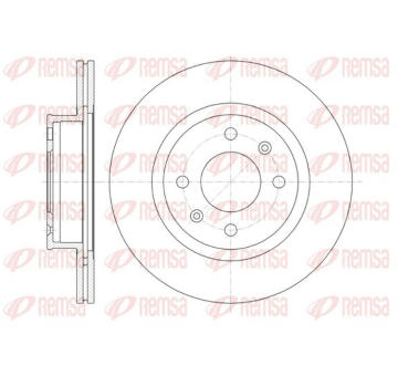 Brzdový kotouč KAWE 61365 10