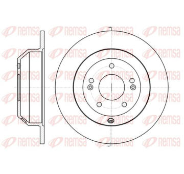 Brzdový kotouč KAWE 61373 00