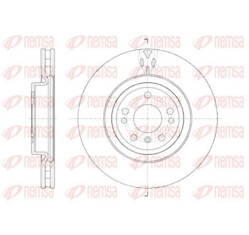 Brzdový kotouč KAWE 61576 10