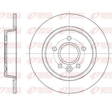 Brzdový kotouč KAWE 61590 00