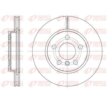 Brzdový kotouč KAWE 61617 10