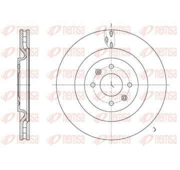 Brzdový kotouč KAWE 61667 10
