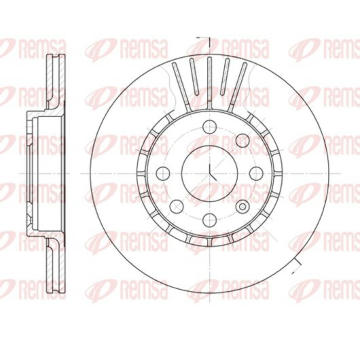Brzdový kotouč KAWE 6174 10