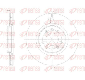 Brzdový kotouč KAWE 61776 10