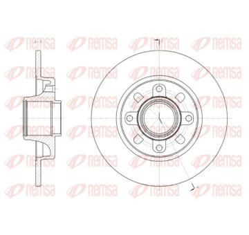 Brzdový kotouč KAWE 61865 00