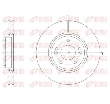 Brzdový kotouč KAWE 61904 10