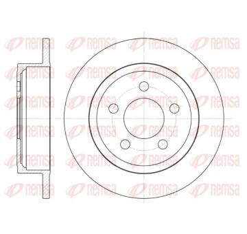Brzdový kotouč KAWE 62029 00