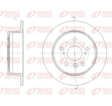 Brzdový kotouč KAWE 62033 00