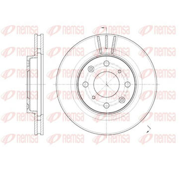Brzdový kotouč KAWE 62086 10