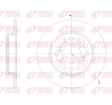 Brzdový kotouč KAWE 62099 00