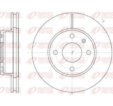 Brzdový kotouč KAWE 6215 10