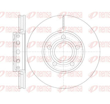 Brzdový kotouč KAWE 6268 10
