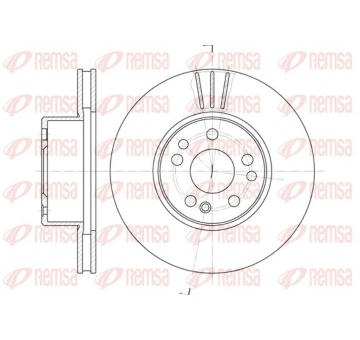 Brzdový kotouč KAWE 6351 10