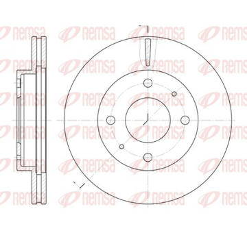 Brzdový kotouč KAWE 6376 10