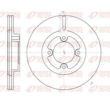 Brzdový kotouč KAWE 6406 10