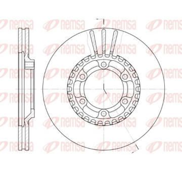 Brzdový kotouč KAWE 6446 10