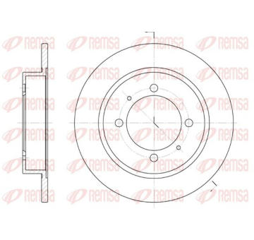 Brzdový kotouč KAWE 6447 00