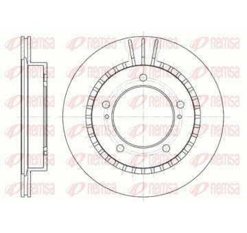 Brzdový kotouč KAWE 6492 10