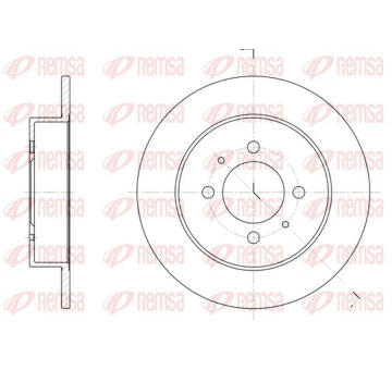 Brzdový kotouč KAWE 6531 00
