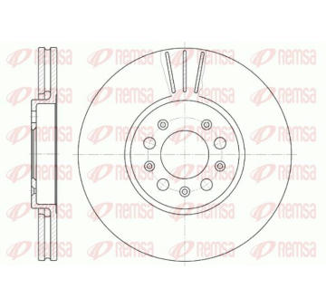 Brzdový kotouč KAWE 6544 10