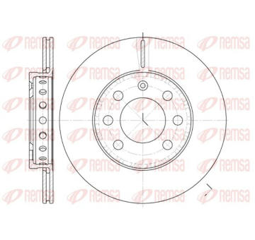 Brzdový kotouč KAWE 6595 00