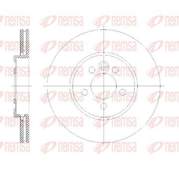 Brzdový kotouč KAWE 6614 10