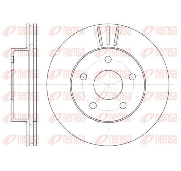 Brzdový kotouč KAWE 6626 10