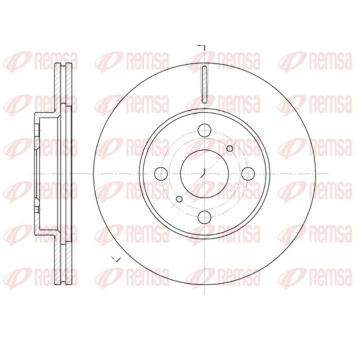 Brzdový kotouč KAWE 6635 10