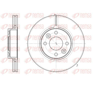 Brzdový kotouč KAWE 6683 10