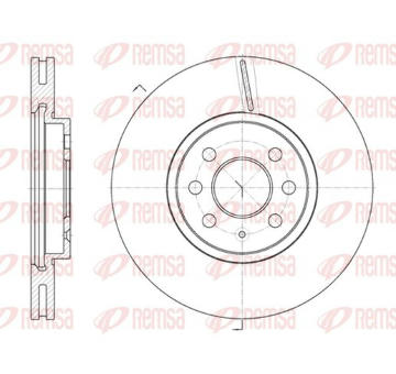 Brzdový kotouč KAWE 6685 10