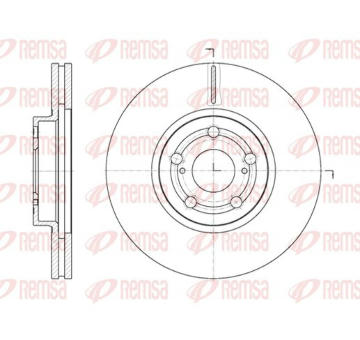 Brzdový kotouč KAWE 6701 10