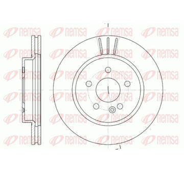 Brzdový kotouč KAWE 6782 10